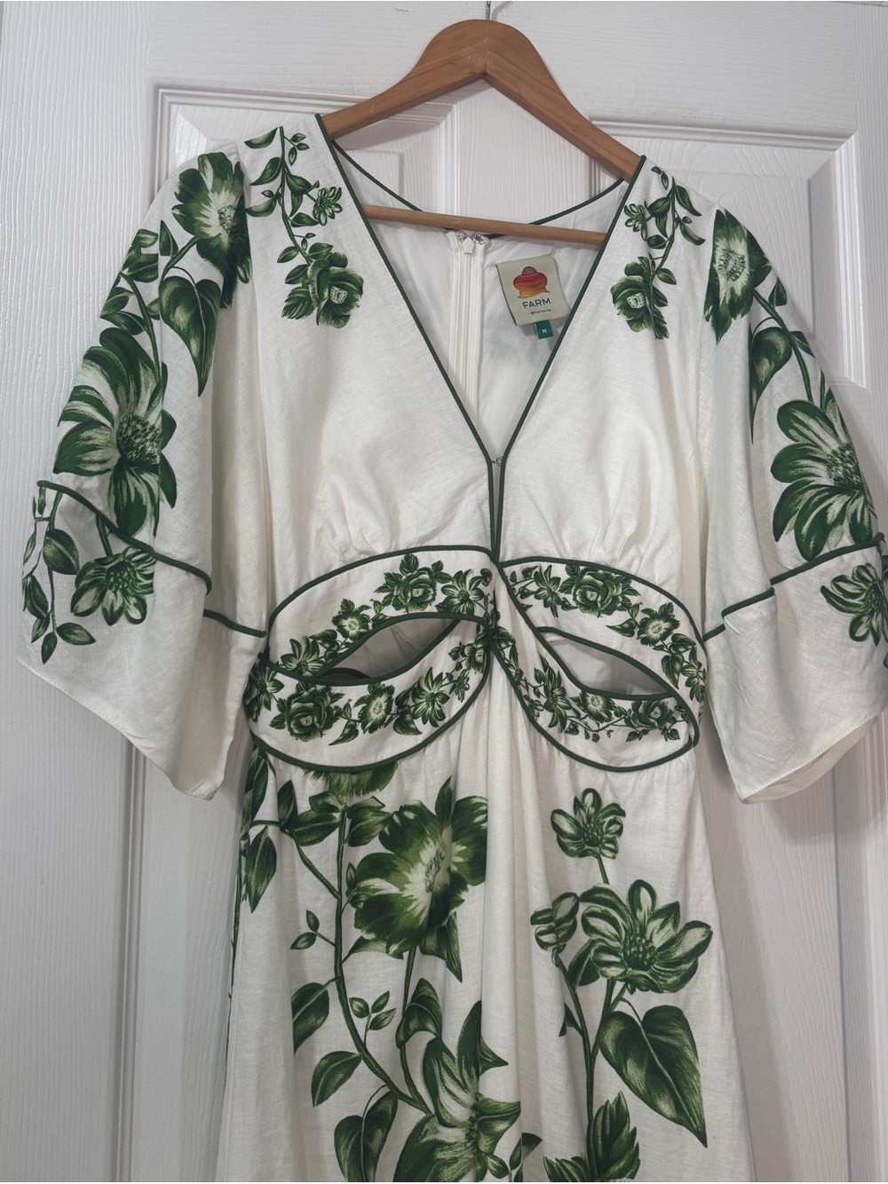 Farm Rio Floral Cascade Midi Dress - Picture 6 of 15